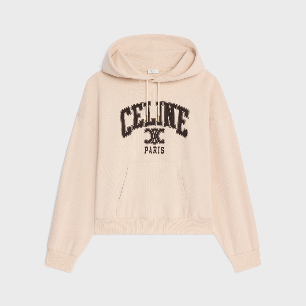 OVERSIZED CELINE HOODIE IN COTTON FLEECE
